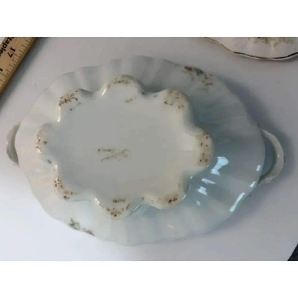 Vtg Homer Laughlin Virginia Rose Covered vegetable dish